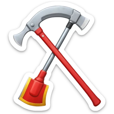 A Firefighter Axe  sticker