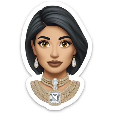 Kylie jenner royal princess jewellery sticker