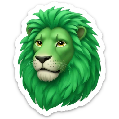 Green Lion sticker