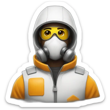 Man in Hazmat Suit form game Rust sticker