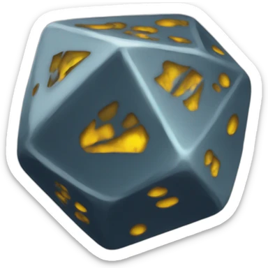 d&d dice d20 20 sticker