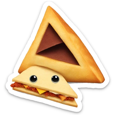 Dorito eating a sandwich sticker