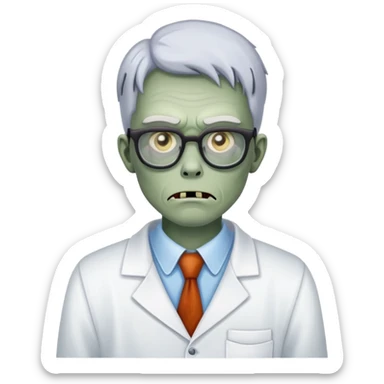 office zombie clerk waiting for break sticker