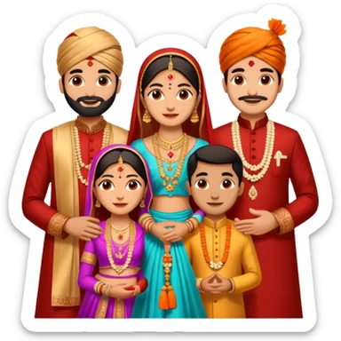 Indian wedding  sticker