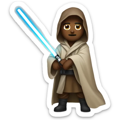 A jedi with a lightsaber called Tatschl  sticker