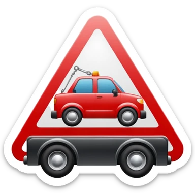 towing zone icon sticker