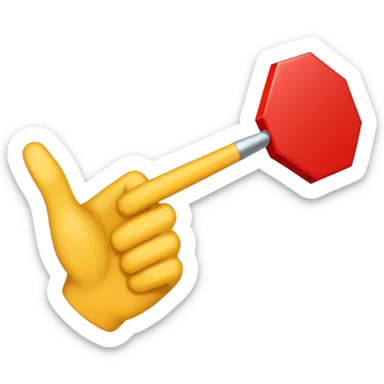 👉 Backhand Index Pointing Right Emoji in hex A80000 sticker