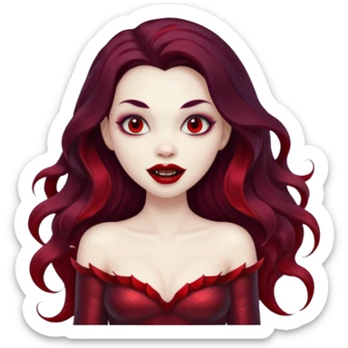 A black mermaid who is also a vampire  sticker