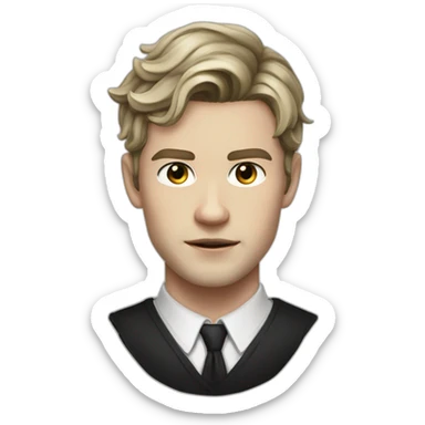 Klaus mikaelson short haircut realistic detailed sticker