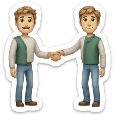 Homme levant les deux mains sticker