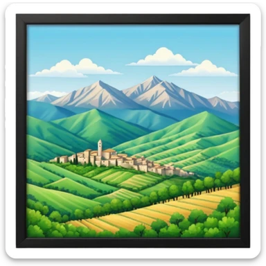 abbruzzo zone of italy sticker