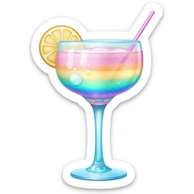 Colorful shiny Pastel soap perfume cocktail bomb bar aesthetic decoration room thing  sticker