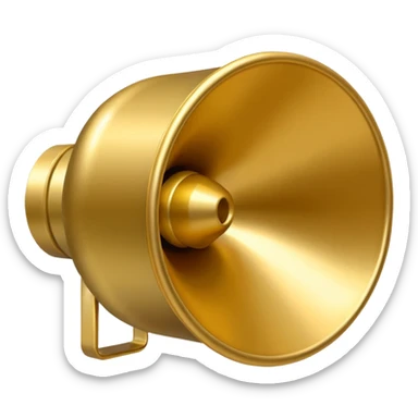 create a emoji of loudspeaker in gold color which based on this->📢 sticker