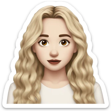 Sabrina carpenter with bang sticker