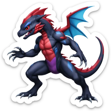 Venom-Stitch-Zekrom-Salandit-Sneasel-fusion, full body sticker