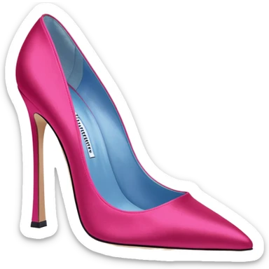 manolo blahink 90's satin pump sticker