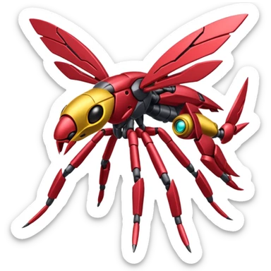 Vikavolt-Genesect-fusion sticker