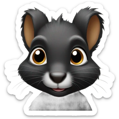 Black squirrel  sticker