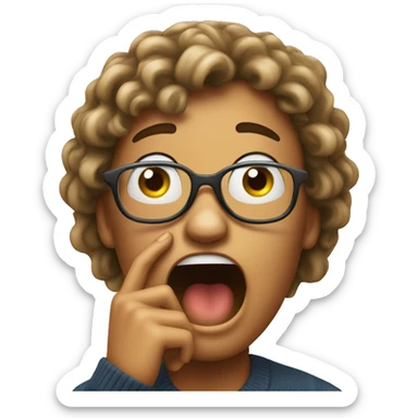 loud person speaking on cellphone sticker