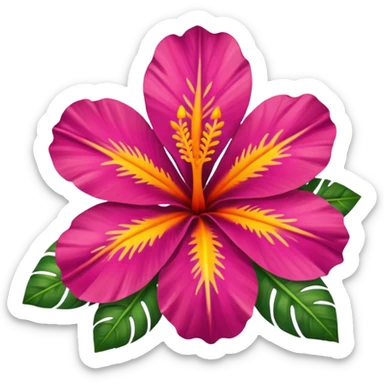 tropical flower from Réunion island sticker