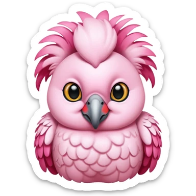 Pink cockatoo  sticker