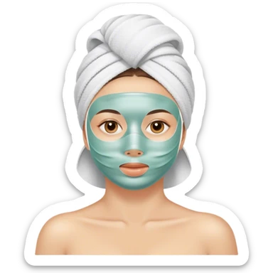 Spa day facial sticker