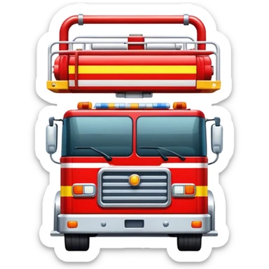 Fire Truck - Scania P320 Fire Truck (Model Year: 2015) (Iconic Colour: Red with white and yellow stripes) sticker