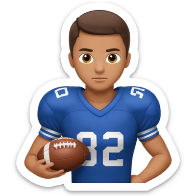 Football player Stiff arm sticker
