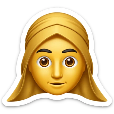 Kırmızı ortasında sarı hilal olan bayrak sticker