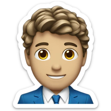 Posh-boy-with-blue-suit-offering-r sticker