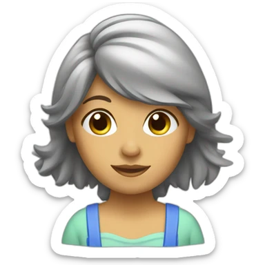 cleaning lady sticker