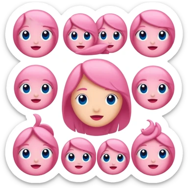 Öpüşen çift dudakları dudaklarına değer sticker