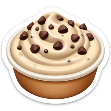 Beige dip with chocolate chips sticker