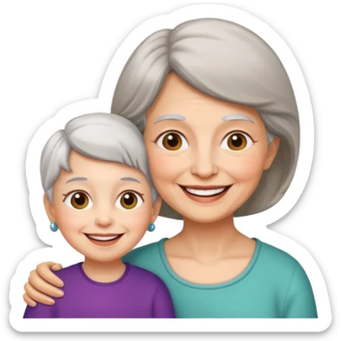 Grandmother - granddaughter sticker