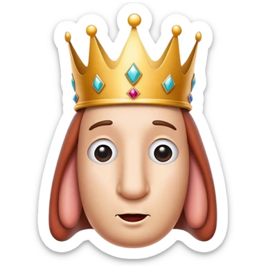 Faceless Sausage being crowned sticker