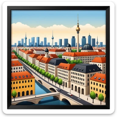 associated with Berlin sticker