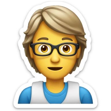 une personne qui envoie des sms avec son téléphone sticker