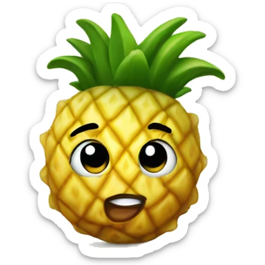 cashew pineapple sticker