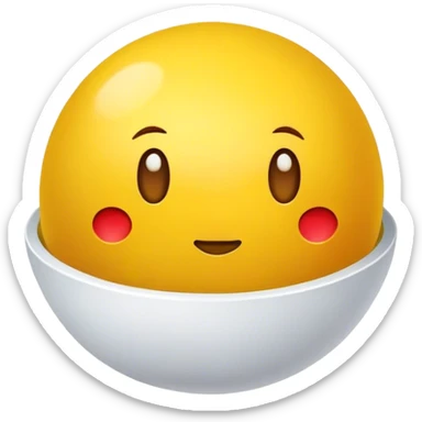 Yellow seasoning ball sticker