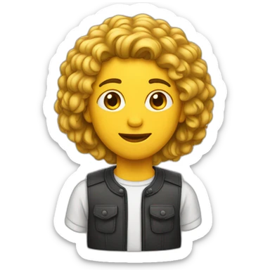 adulto com cabelo feio sticker