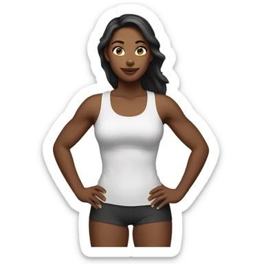 Fit girl body sticker