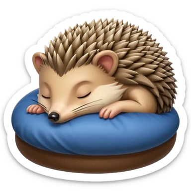 Sleeping Hedgehog sticker