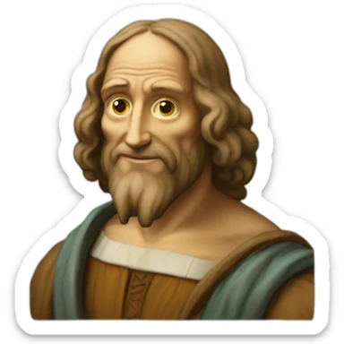 Leonardo davinci sticker