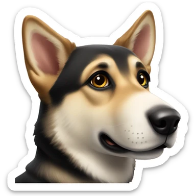 German Shepherd - Husky mix sticker