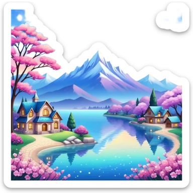 gorgeous beautiful sparkly aesthetic full scenic SCENERY sticker
