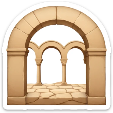 triple arch like santa barbara serial sticker