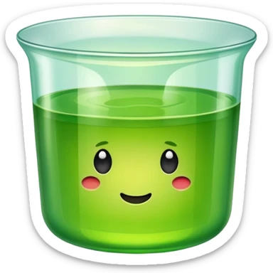 Green jello sticker