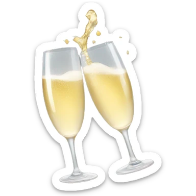 champagne cheers sticker