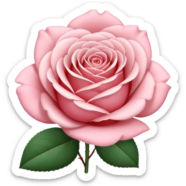 rose shape flower, no stem, now make it a white sticker