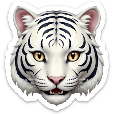ESO Female white tiger khajiit leader of the umbral rose  sticker